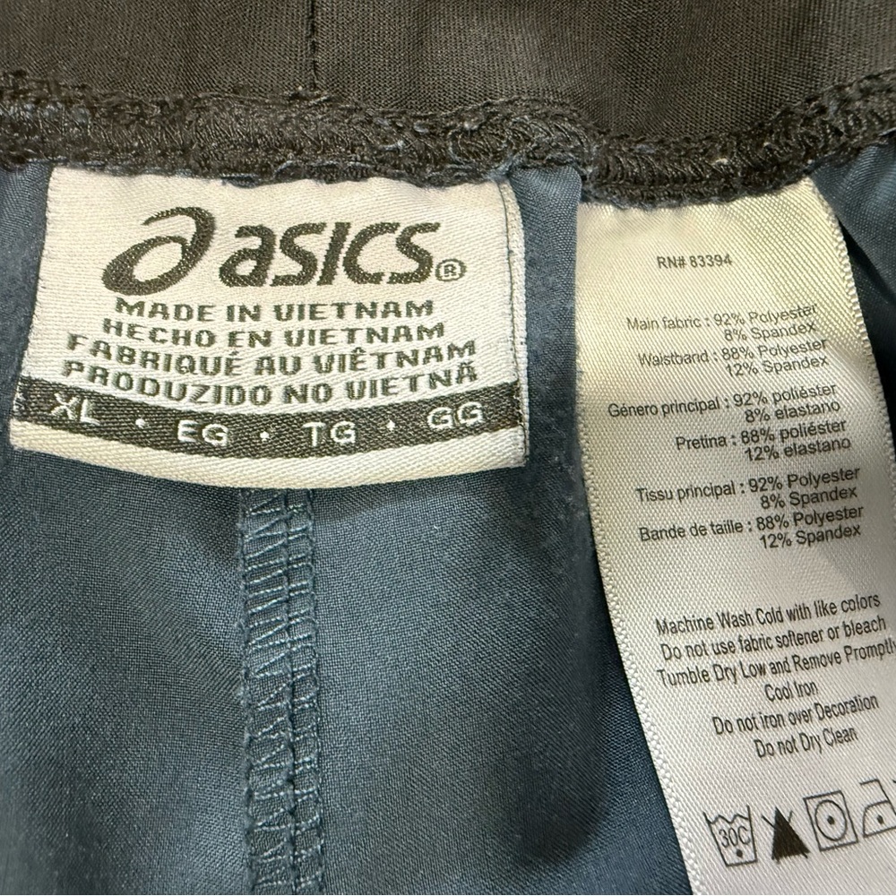 Asics Slate Blue Training Shorts - Picture 3 of 3